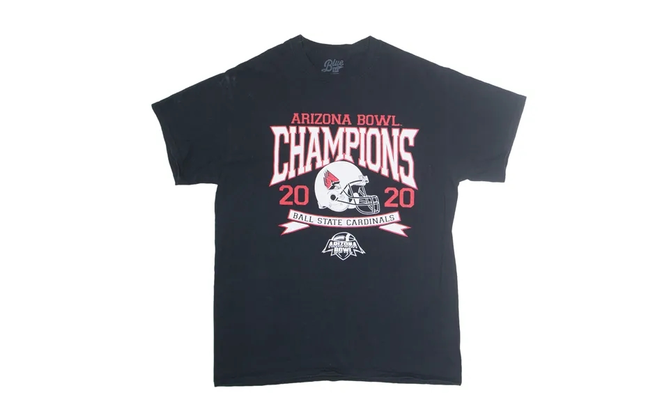 Blue 84 Arizona Bowl Champions Ball State Cardinals 2020 Usa T-shirt Black Short Sleeve Mens M