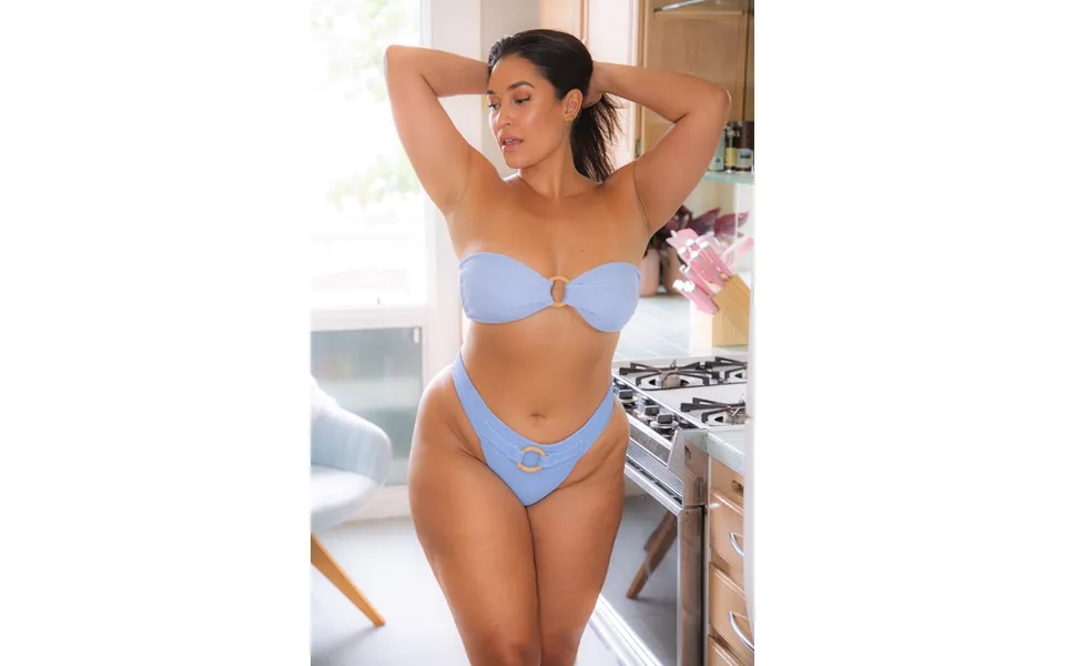 Blue Allium Bandeau Top Top Size X-large