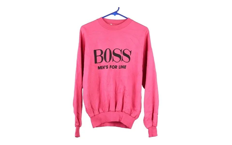 Bootleg Boss Sweatshirt - Medium Pink Cotton Blend