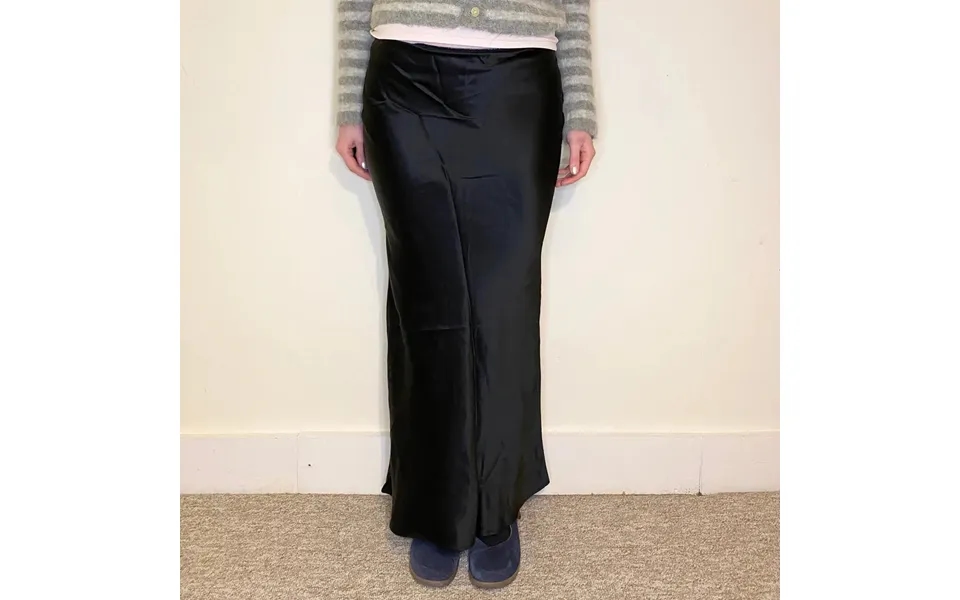 Cavalli Class Maxi Skirt - 30w Uk 10 Black Viscose Blend