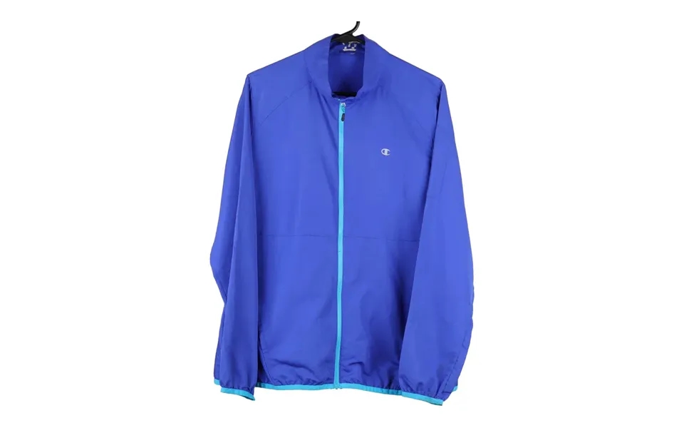 Champion Jacket - Large Blue Nylon