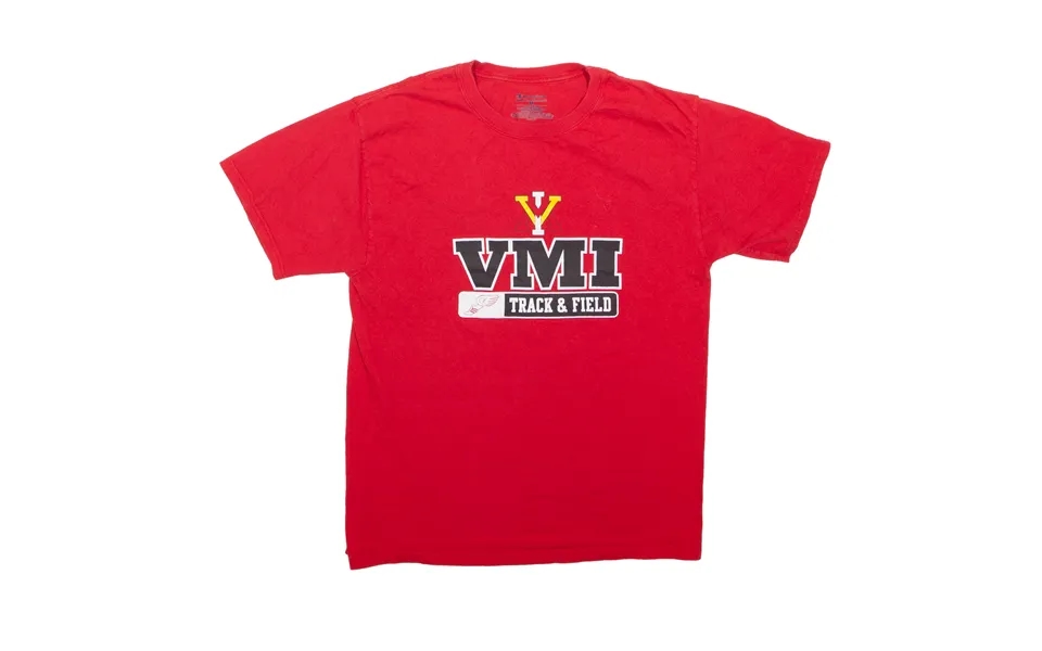 Champion Vmi Track & Field Usa T-shirt Red Short Sleeve Mens M