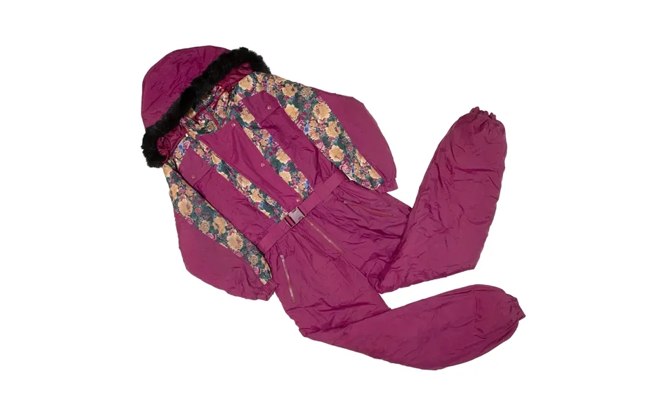 Chill-out Insulated Womens Ski Suit Maroon Floral Relaxed L W33 L29