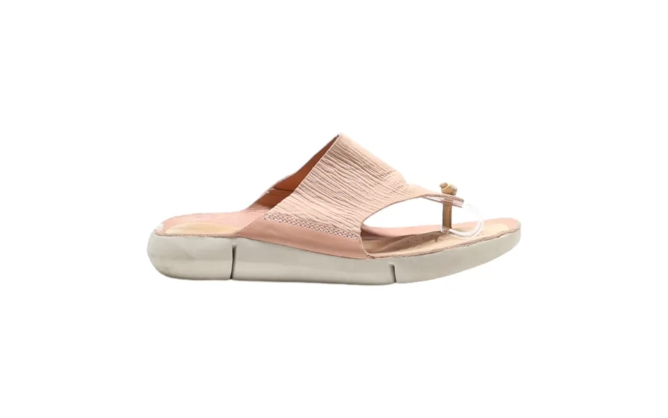 Clarks Flip Flop Sandals Pink Synthetic Womens Uk 6.5