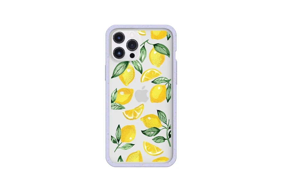 Clear Lemon Fizz Iphone 12 Pro Max Case With Lavender Ridge