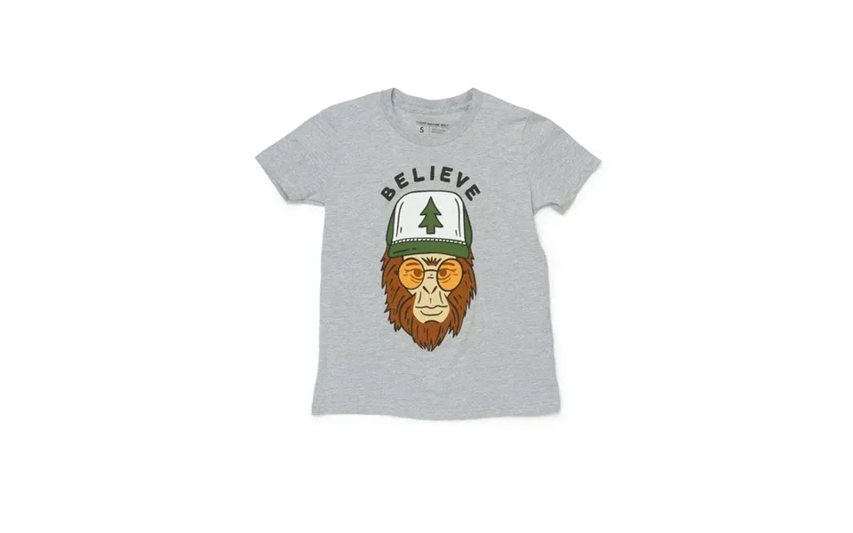 Clyde The Sasquatch Youth Tee Heather Gray Size S