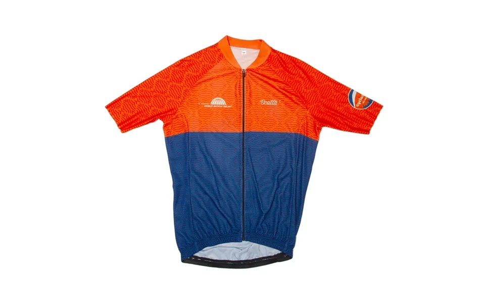 Cyclotour Cycling Full Zip Mens Jersey Orange M