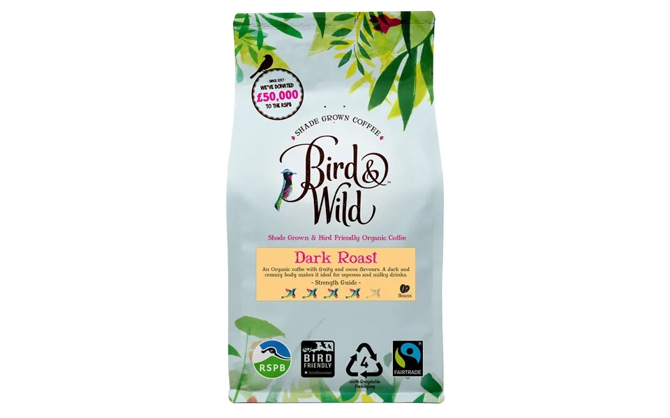 Dark Roast Espresso Fairtrade Organic Coffee Beans And Ground - 200g, 500g, 1kg Size 6x 1kg Case Grind Whole Bean