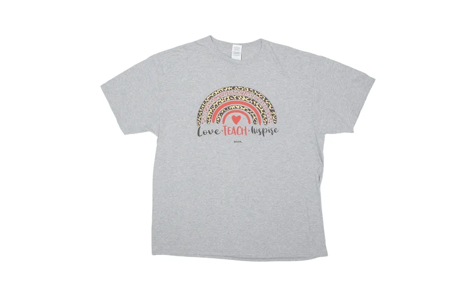 Delta Pro Weight Love Teach Inspire Womens T-shirt Grey Xl