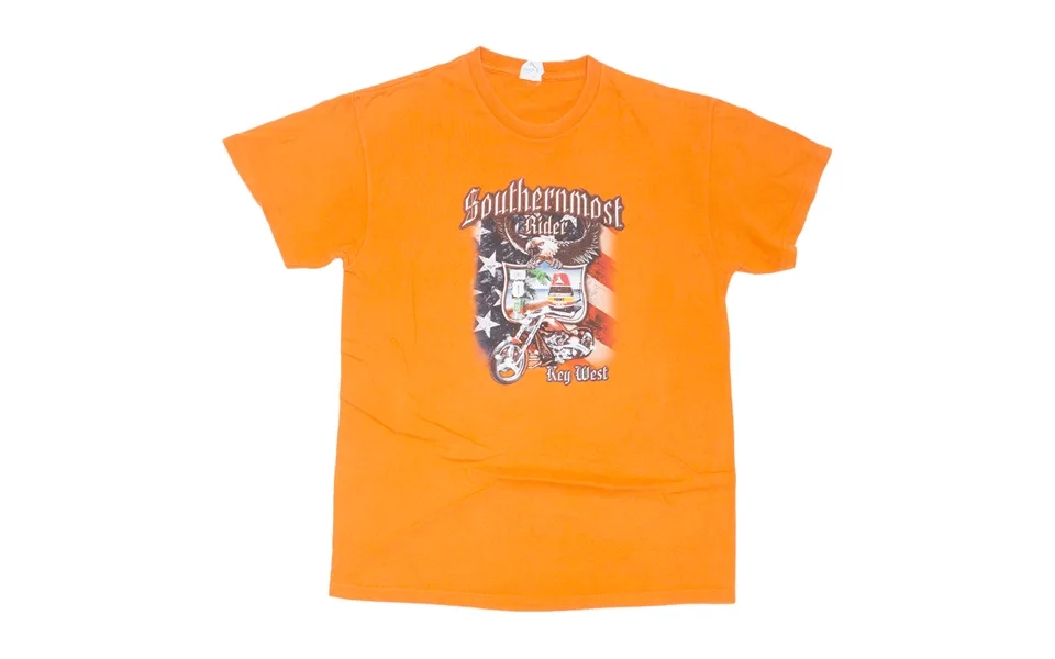 Delta Pro Weight Southernmost Rider Key West Usa T-shirt Orange Short Sleeve Mens M