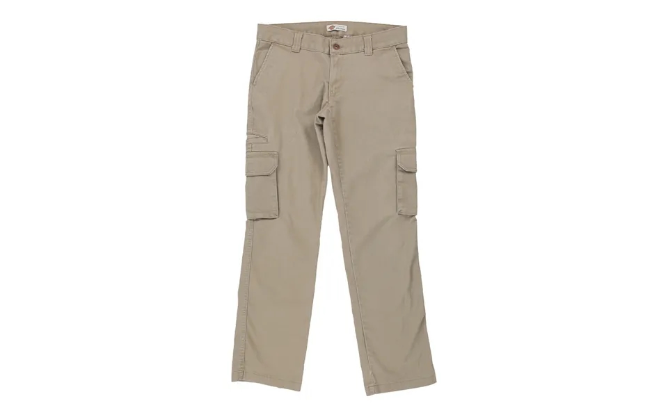 Dickies Cargo Trousers - 33w Uk 12 Beige Cotton Blend