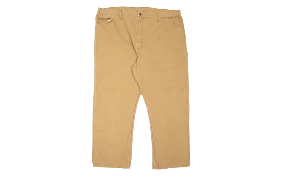 Dickies Carpenter Workwear Mens Jeans Beige Relaxed Straight W46 L30