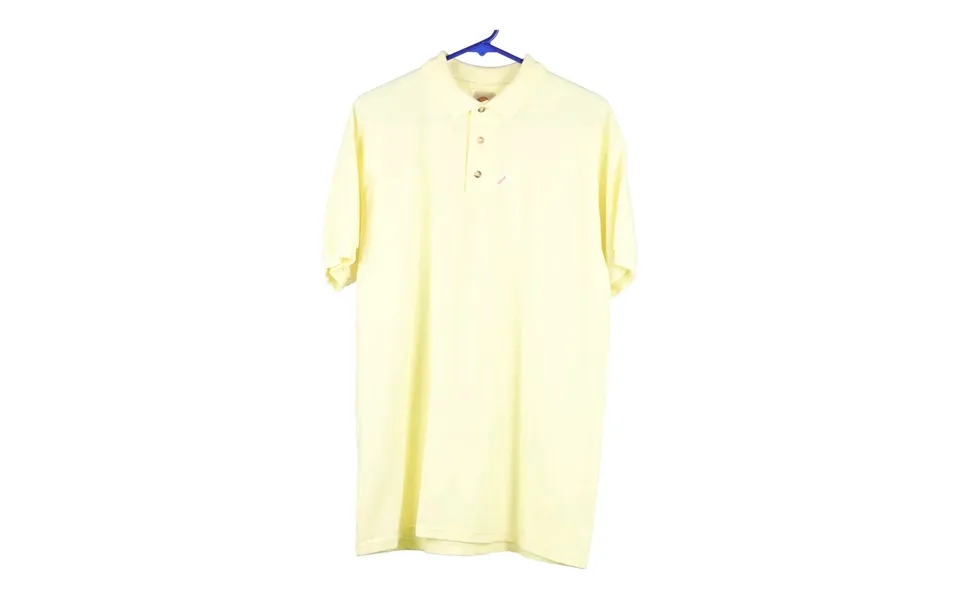Dickies Polo Shirt - Medium Yellow Cotton