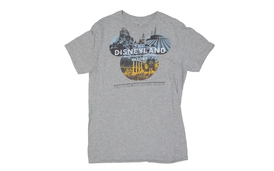 Disney Land California Adventure T-shirt Grey Short Sleeve Mens M