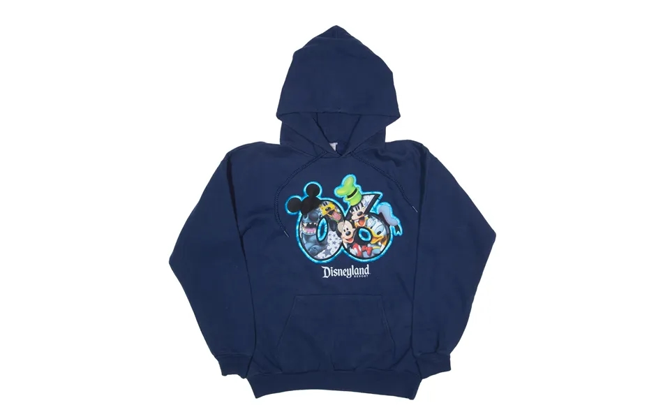 Disney Mickey & Friends Hoodie Blue Pullover Mens M