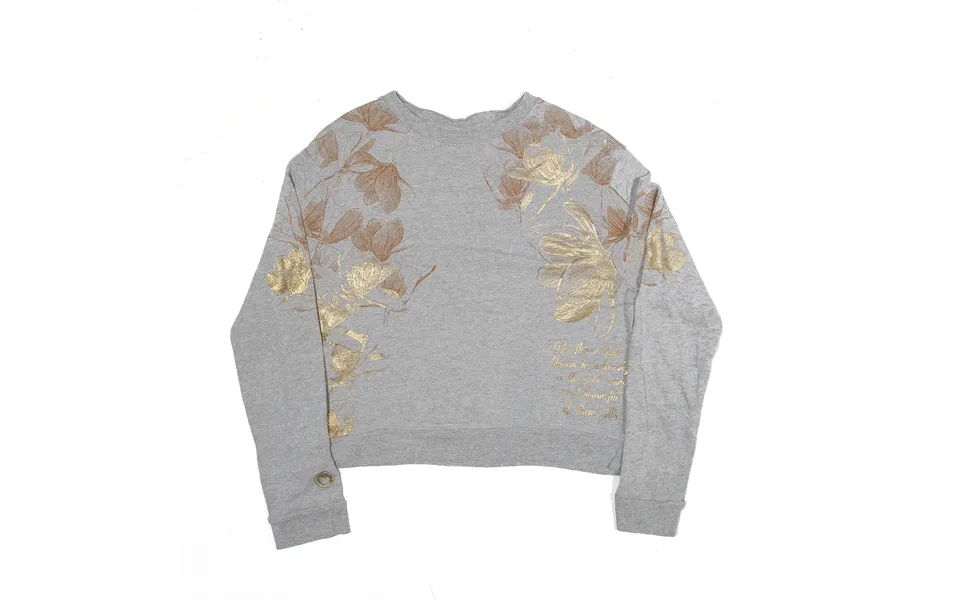 Disney Store Sweatshirt Grey Floral Girls L