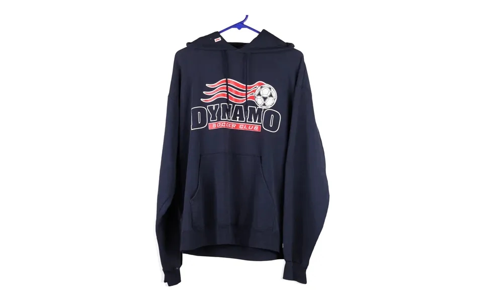 Dynamo Soccer Club Champion Hoodie - Large Navy Cotton Blend