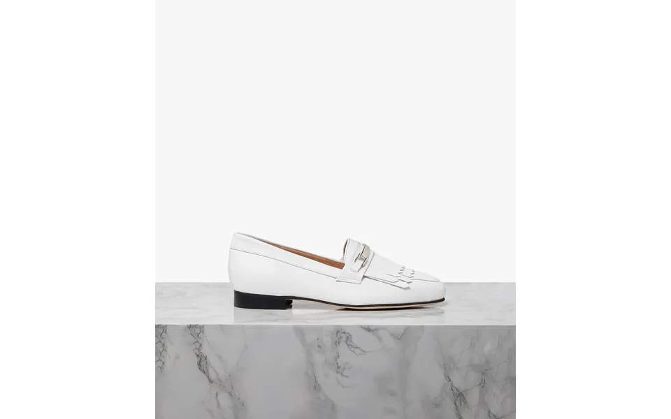 Elan White Silky Tumble Leather Uk Size 7 Width Regular