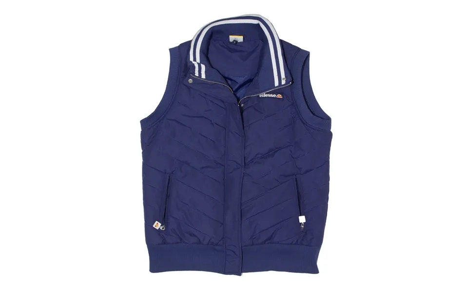 Ellesse Quilted Gilet Blue Womens L
