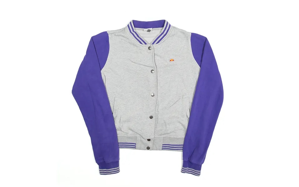 Ellesse Varsity Jacket Grey Womens Uk 16