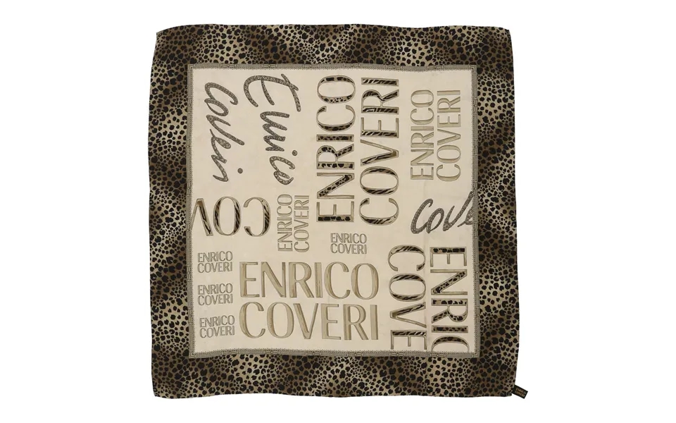 Enrico Coveri Scarf - No Size Beige Silk Size No Size