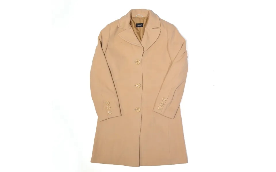 Essential Overcoat Jacket Beige Womens M