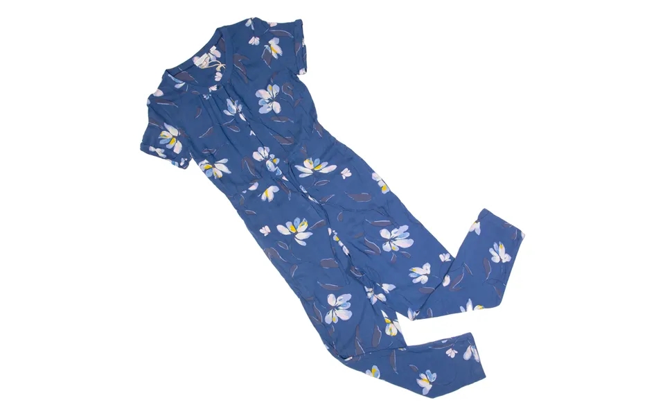 Fat Face Womens Jumpsuit Blue Floral Straight Uk 6