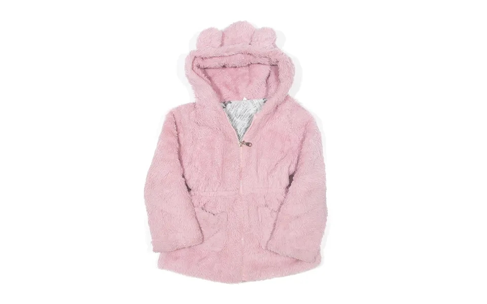 Faux Fur Jacket Pink Girls 3-4 Years