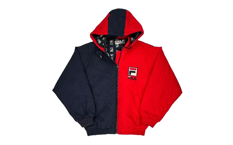 Fila Jacket - Large Navy Nylon