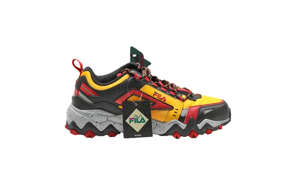 Fila Oakmont Trail Running Outdoor Shoes Trainers Yellow Synthetic Mens Uk 9