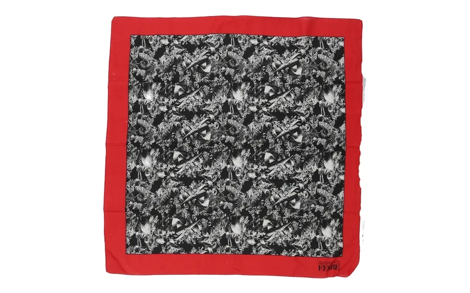 Gianfranco Ferre Scarf - No Size Black & White Polyester