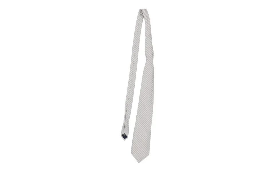 Gianni Versace Striped Tie - No Size Grey Silk Size No Size