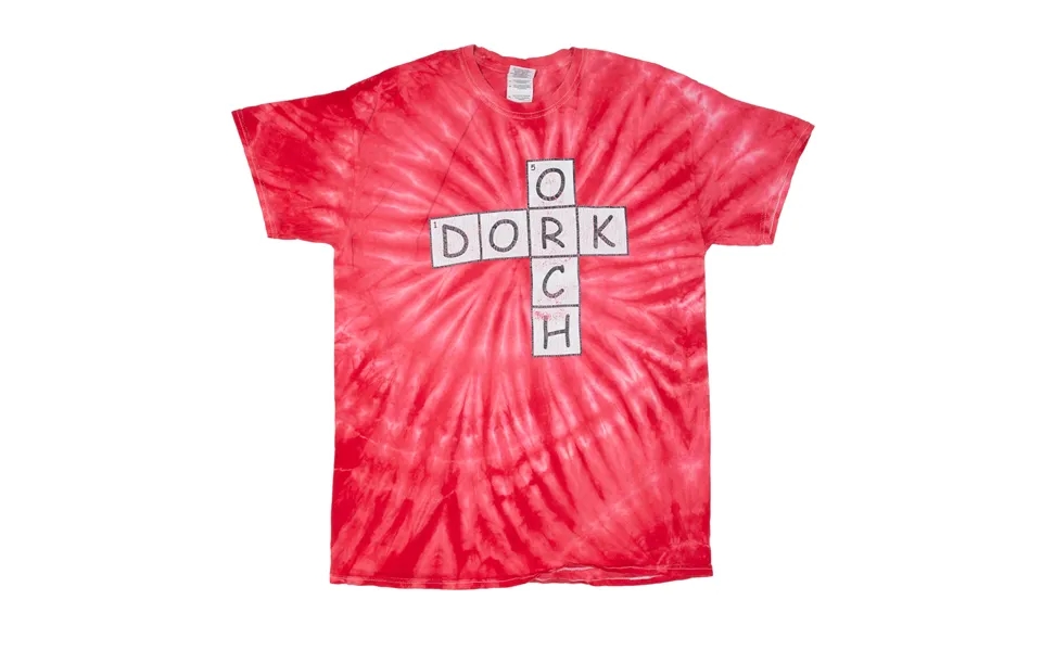 Gildan Orch Dork Morales Tie Dye T-shirt Red Short Sleeve Mens M