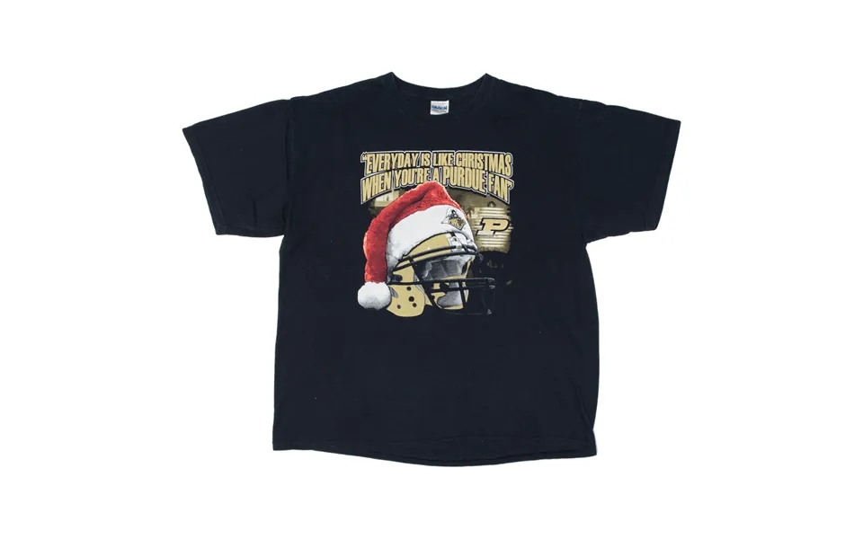 Gildan Purdue Boilermakers Christmas Mens T-shirt Black Usa Xl