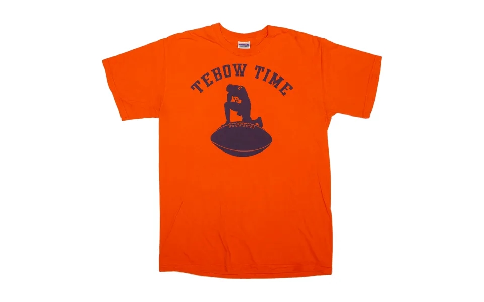 Gildan Tebow Time Usa T-shirt Orange Short Sleeve Mens M