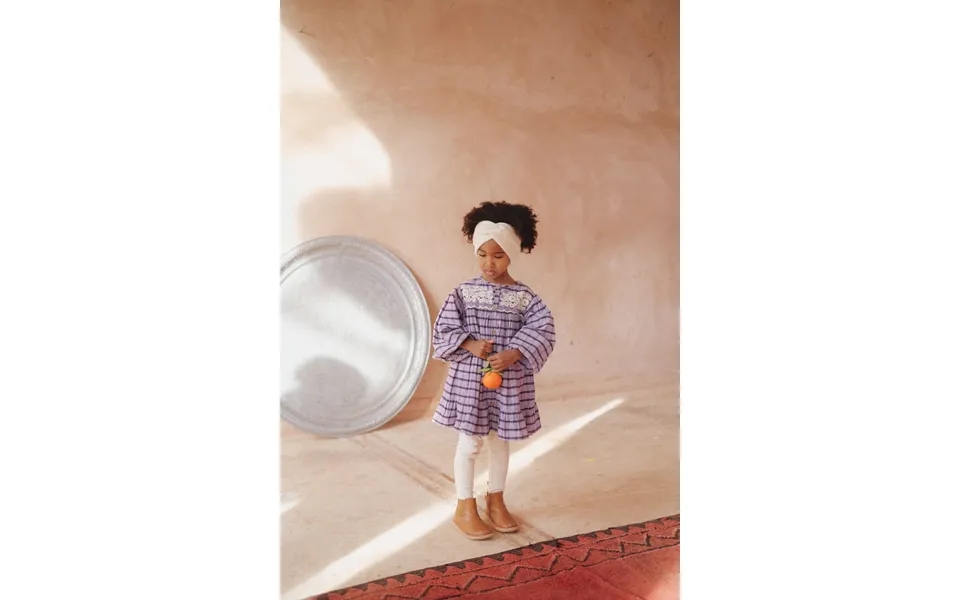 Girl's Dress - Purple Checks Size 4 Years