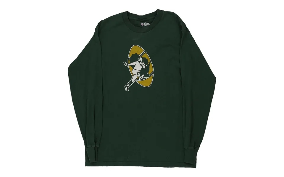 Green Bay Packers Nfl Team Apparel Nfl Long Sleeve T-shirt - Medium Green Cotton Size Medium