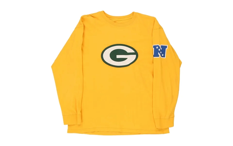 Green Bay Packers Woodson 21 Nfl Pro Line Nfl Long Sleeve T-shirt - Medium Yellow Cotton