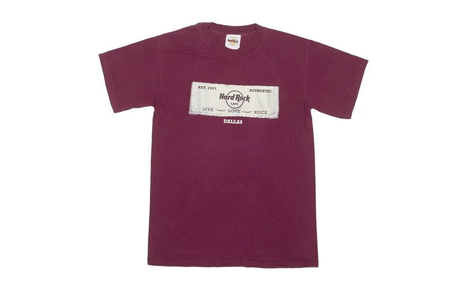 Hard Rock Cafe Dallas Mens T-shirt Maroon S