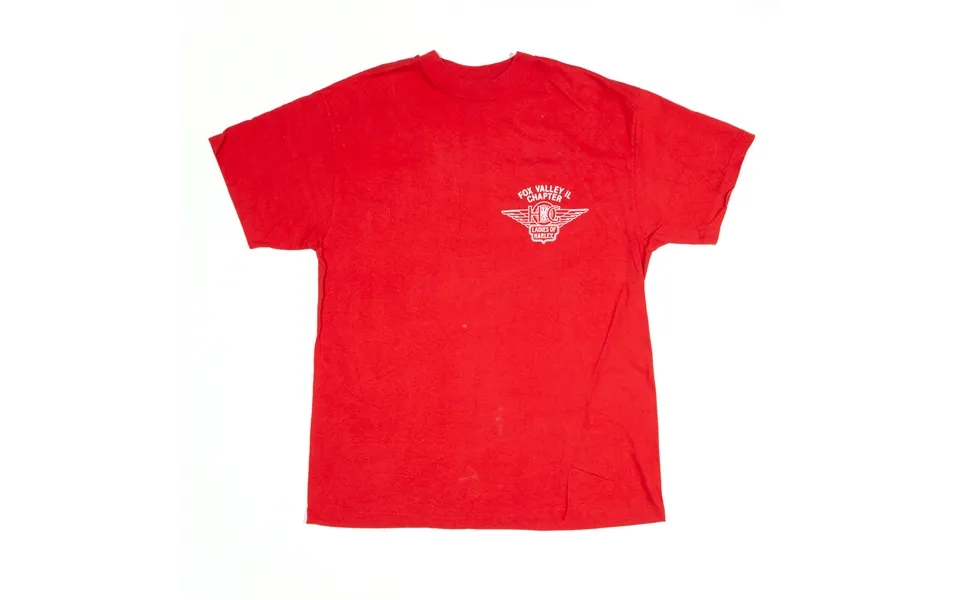 Harley Davidson Fox Valley T-shirt Red 90s Short Sleeve Biker Womens L