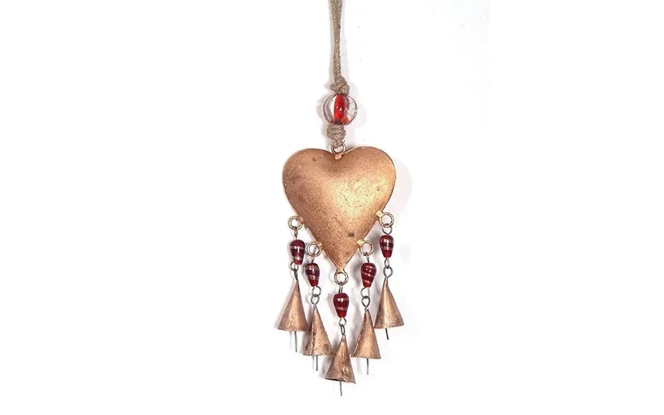 Heart Chime Brass Bells Decorative Ornaments