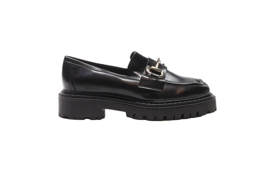 H&m Boat Shoes Black Leather Womens Uk 7