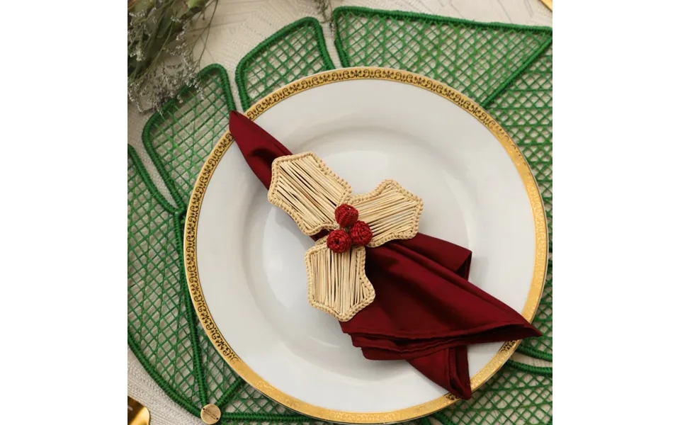 Holly Berry Napkin Ring Color Natural