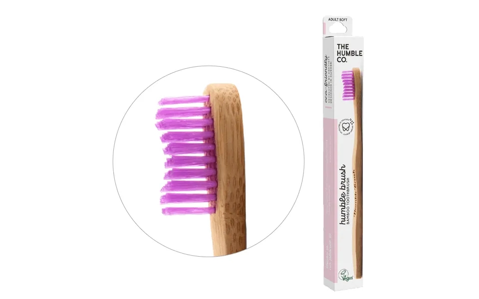 Humble Brush Adult - Purple, Medium Bristles
