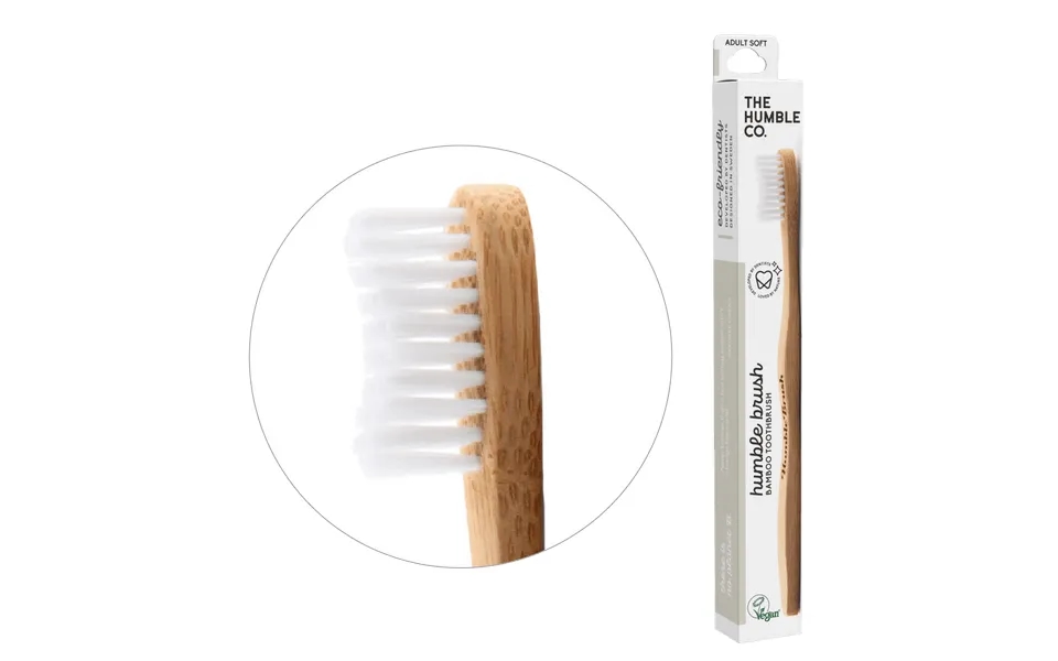 Humble Brush Adult - White, Soft Bristles