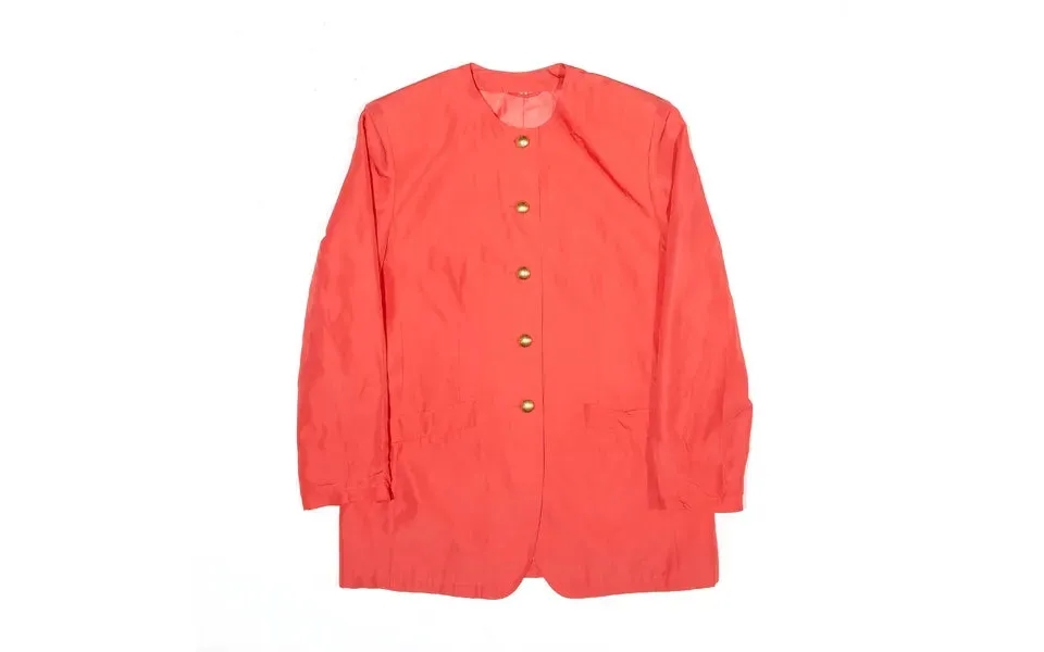 Jacket Pink 80s Silk Blazer Womens M