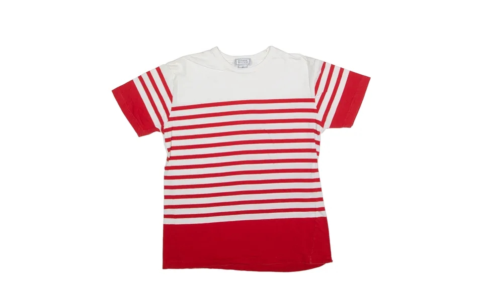 Jennifer Moore Striped T-shirt Red Short Sleeve Womens M