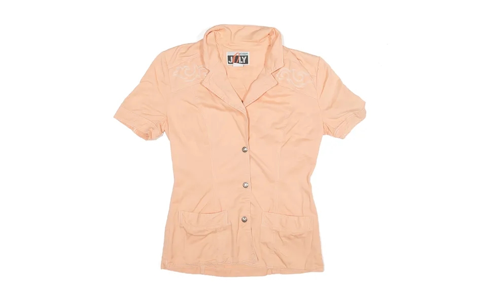Joly Plain Shirt Orange Short Sleeve Womens M