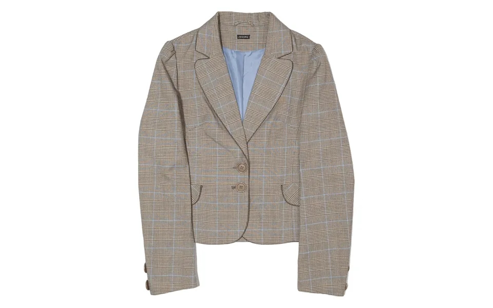 Joseph Blazer Jacket Beige Check Womens S