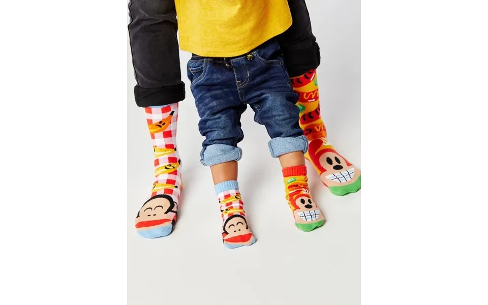 Julius & Bob Mom And Me Paul Frank Sock Set 2nd Pair Adult Large 1st Pair Kids Large
